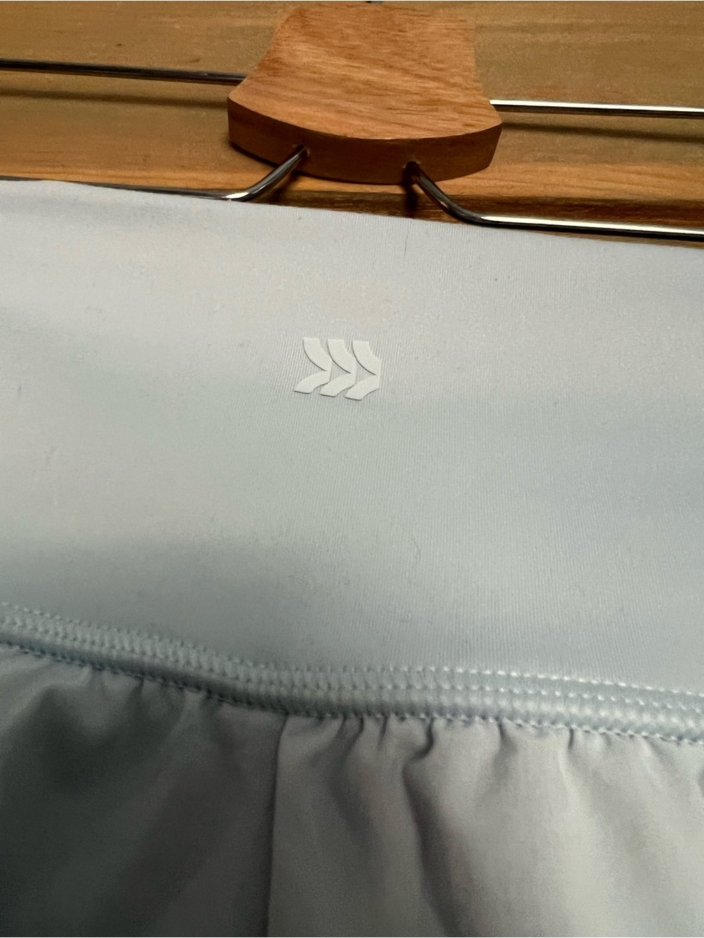 Light Blue Shorts with Compression Lining - Picture 4 of 6